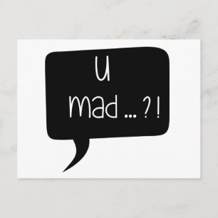 Ik ben gek...?! - Funny Quote Briefkaart