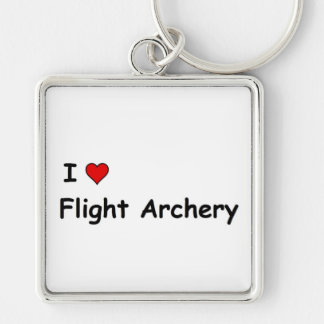 Ik ben gek op boogschieten sleutelhanger