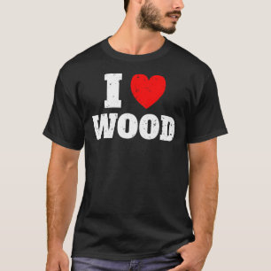 Ik ben gek op Bossen Chainsaw Logger Lumberjack T-shirt