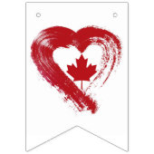 Ik ben gek op Canada Bunting Flags Vlaggetjes (Tweede vlag)