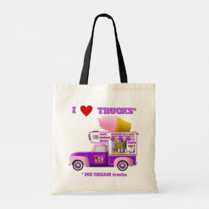 Ik ben gek op Canvas tassen (Ice Cream Trucks)