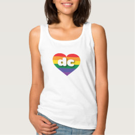 Ik ben gek op DC Rainbow Heart Tanktop