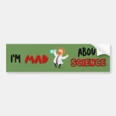 Ik ben gek op de Bumpersticker van de science Prot (Voorkant)