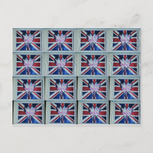 Ik ben gek op Engelse art print Briefkaart