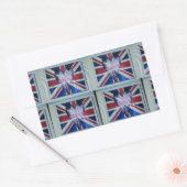 Ik ben gek op Engelse art print Rechthoekige Sticker (Envelop)