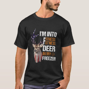 Ik ben gek op fitness herten in mijn vriezer citaa t-shirt