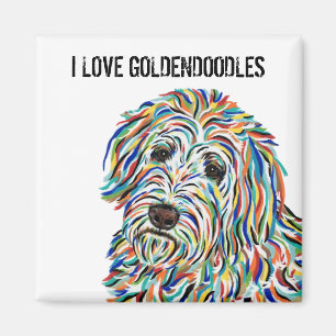 Ik ben gek op Goldendoodles Magnet Magneet