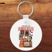 Ik ben gek op horrorfilms sleutelhanger (Achterkant)