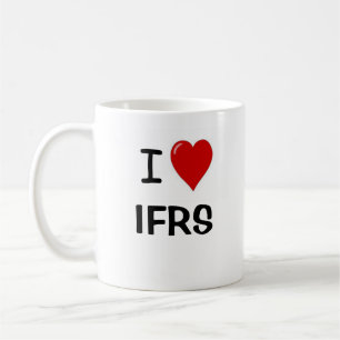 Ik ben gek op IFRS Financial Accounting Standards Koffiemok