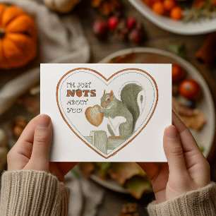 Ik ben gek op je eekhoorn briefkaart