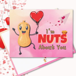 Ik ben gek op je Valentijnsdag Feestdagenkaart