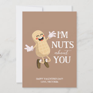 ik ben gek op jou valentijnsdag pinda's humor feestdagenkaart