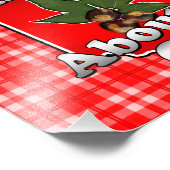 Ik ben gek op Ohio, Funny Red Buckeye Nut Foto Afdruk (Hoek)