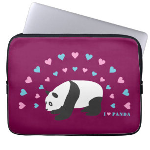 Ik ben gek op Panda laptophoezen Laptop Sleeve
