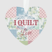 Ik ben gek op patchwork-quilter-naaikerstmis ornament (achterkant)