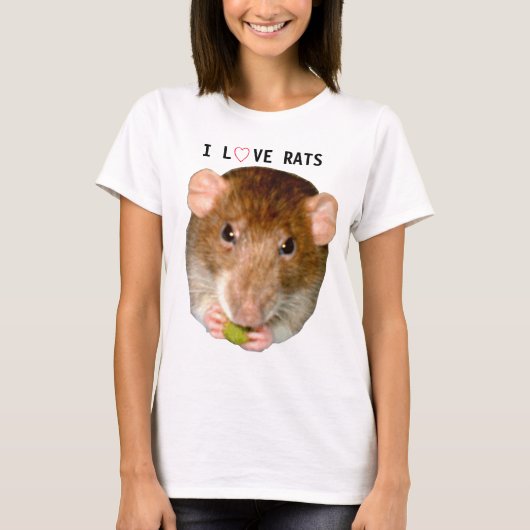 Ik ben gek op Rats T Shirt (Voorkant)