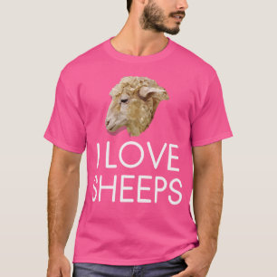 Ik ben gek op Sheeps Lover Dierenvriend T-shirt