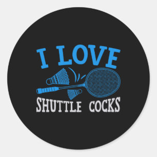 Ik ben gek op Shuttle S 3 Ronde Sticker