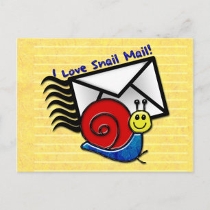 Ik ben gek op Snail Mail! (Het Briefkaart) Briefkaart