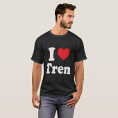 Ik ben gek op Tren Distress T-shirt (Voorkant volledig)