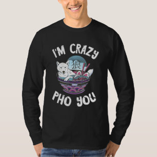 Ik ben gek Pho-kom Shiba Inu-hond Pho-soep Vietnam T-shirt