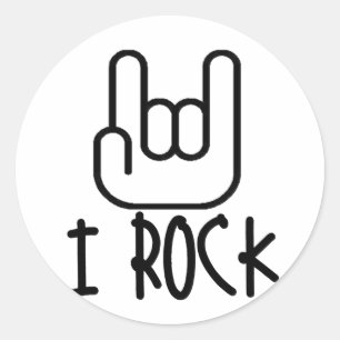 Ik ben gek. ronde sticker