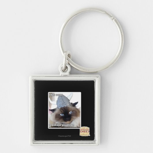 Ik ben gekomen om ons dorp te plunderen sleutelhanger (Voorkant)