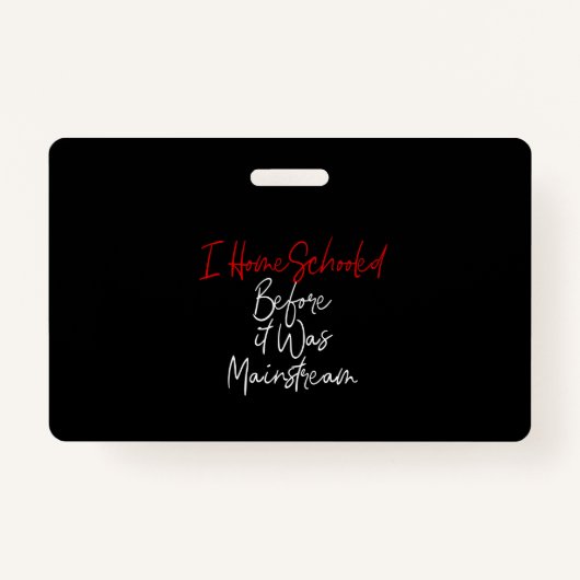 ik ben gekozen voor de mainstream . badge (Voorkant)