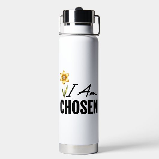 Ik Ben Gekozen Waterfles (Achterkant)