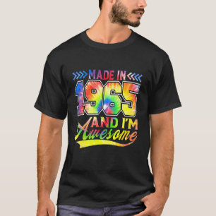 Ik ben gemaakt in 1965 en ben Geweldige kleurenspe T-shirt