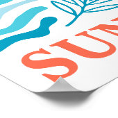 "Ik ben gemaakt voor zonnige dagen" Boho Kleurrijk Poster (Hoek)