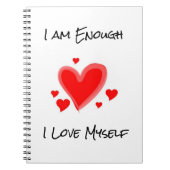 "Ik ben genoeg" Gratitude Journal en notebook Notitieboek (Voorkant)