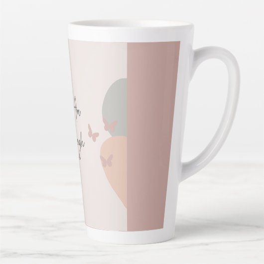 Ik ben genoeg Inspirerend Boho Latte Mok (Rechts)