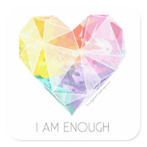 Ik ben genoeg - Mirror/Scale Sticker