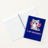Ik ben genoeg. Schattige kitten met vleugels! dagb Notitieboek (Binnen)