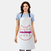 Ik ben genoeg t-shirt kat schort (Gedragen)