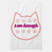 Ik ben genoeg t-shirt kat theedoek (Verticaal)