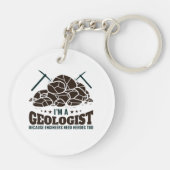 Ik ben geoloog omdat ingenieurs helden nodig hebbe sleutelhanger (Achterkant)