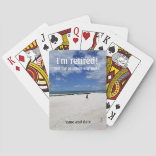 Ik ben gepensioneerd met kaarten spelen