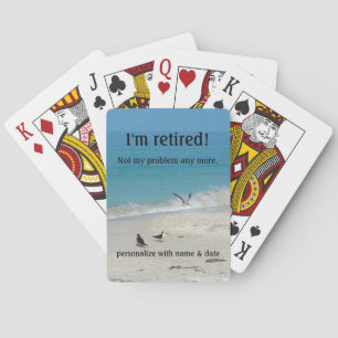 Ik ben gepensioneerd met kaarten spelen