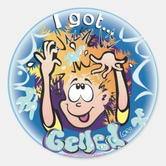 Ik ben gerold! StyleStickers™ ©2009 LT Ronde Sticker (Voorkant)