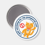 Ik ben gestopt met roken voor mijn kat magneet (Voorkant / Achterkant)