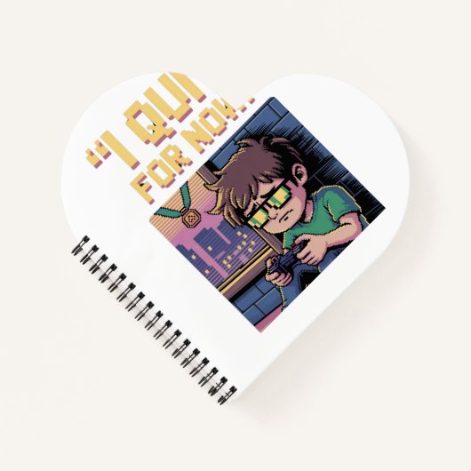 "IK BEN GESTOPT. VOORLOPIG.' NOTITIEBOEK (Voorkant)