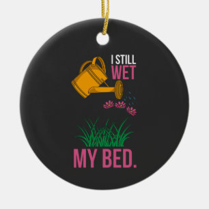 Ik ben getrouwd met mijn bed - Tuinieren Keramisch Ornament