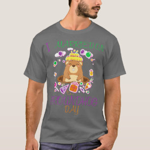Ik ben getrouwd op Groundhog dag bruiloft T-shirt