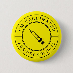 Ik ben gevaccineerd tegen Covid-19 Professional Bu Ronde Button 5,7 Cm