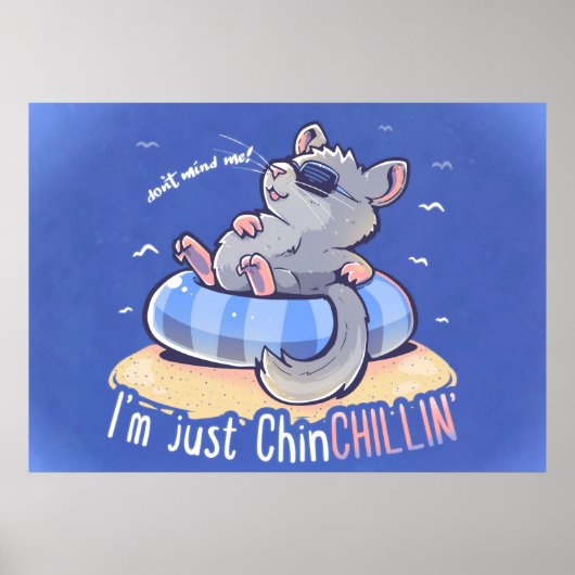 Ik ben gewoon ChinCHILLIN Poster (Voorkant)