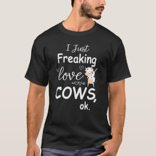 Ik ben gewoon dol op koeien die dabben Koe T-shirt