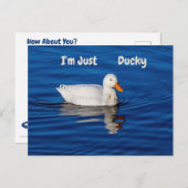 Ik ben gewoon Ducky Briefkaart (Voorkant / Achterkant)