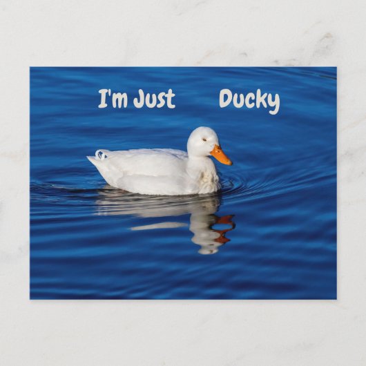 Ik ben gewoon Ducky Briefkaart (Voorkant)